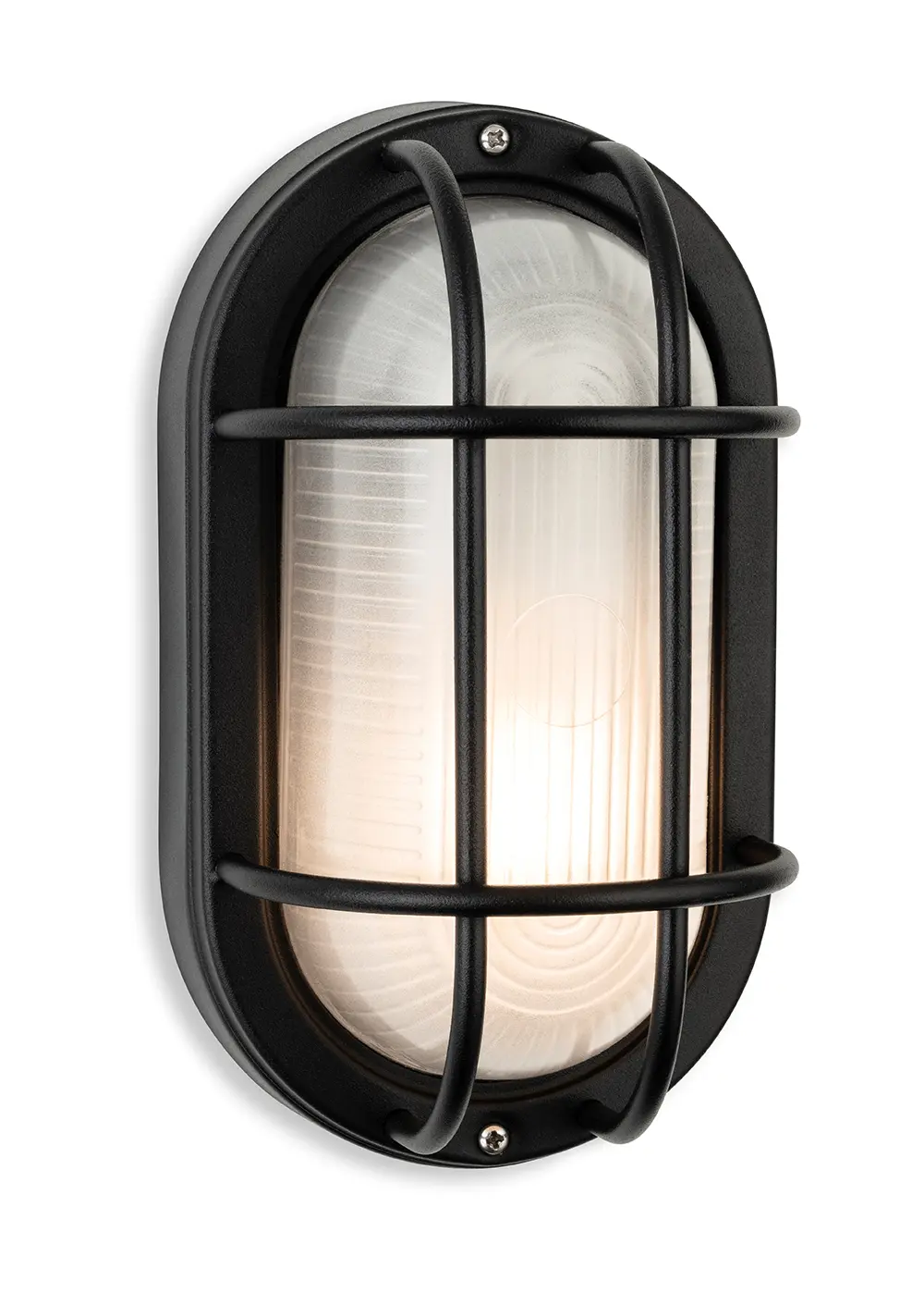 Lugo Outdoor Bulkhead in Black Finish IP44